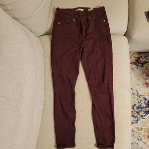 Good American "Good Legs" Skinny Jeans - Burgundy